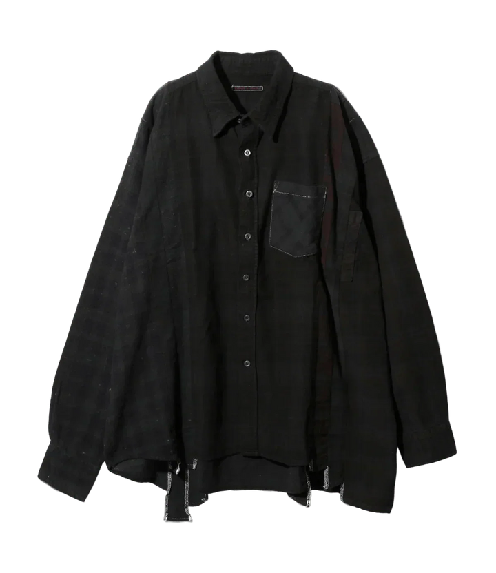 flannel-shirt-7-cuts-wide-shirt-over-dye-black-8106484_e1cf162f-be09-4466-b5a8-5d6b3ca887bb
